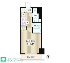 エスコート麻布十番IIの物件間取画像